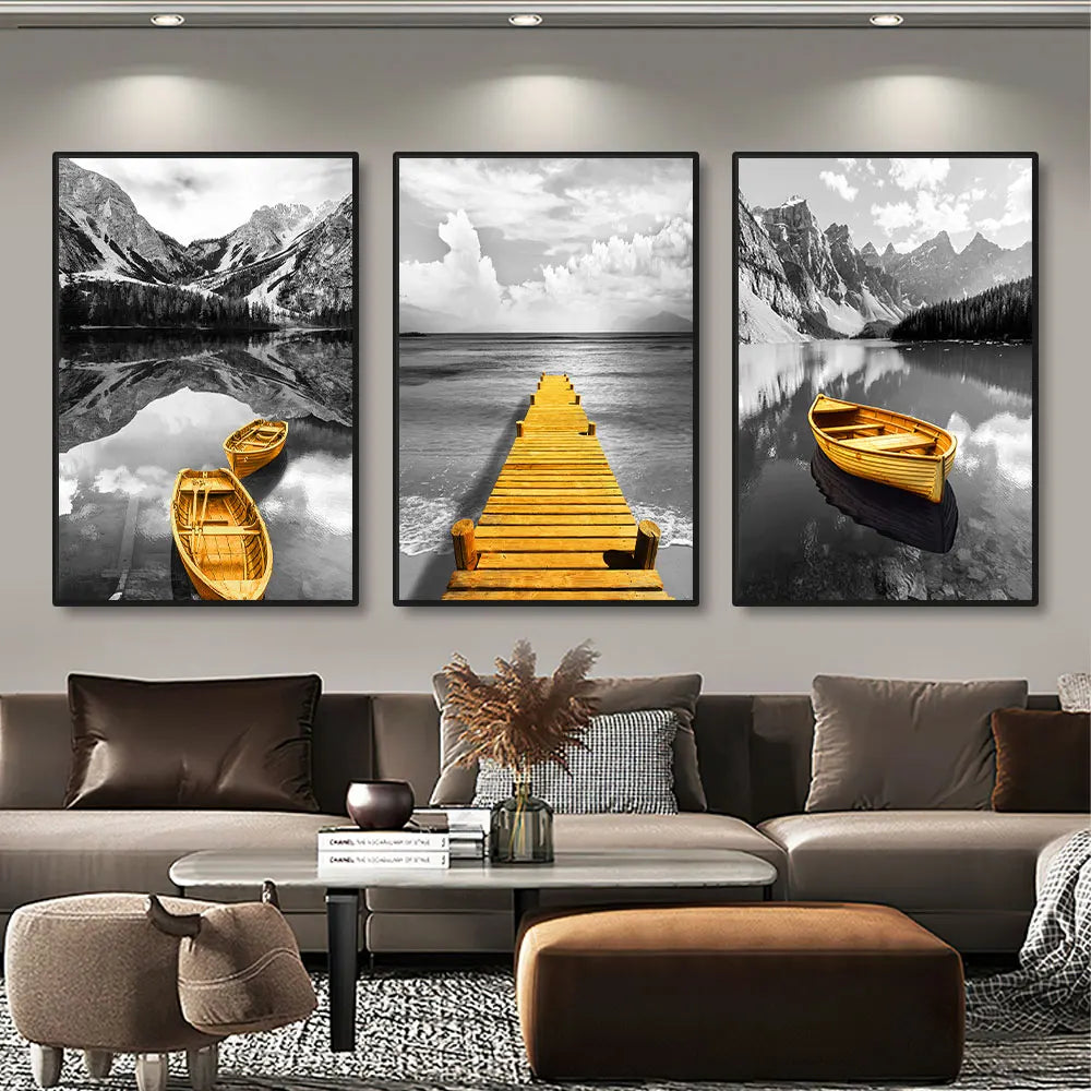 3pcs Scenic Canvas Art