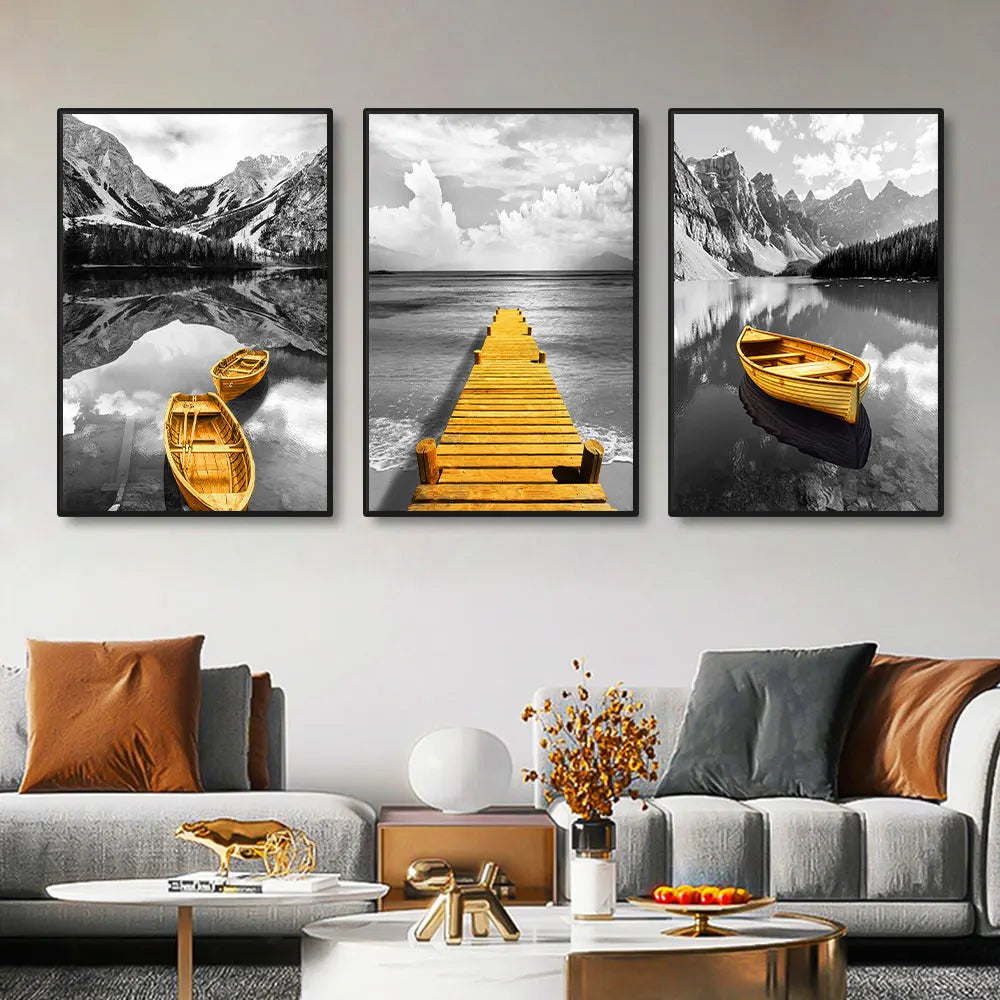 3pcs Scenic Canvas Art